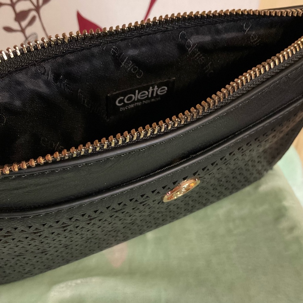 SOLD - PLEASE DO NOT BUY π Collette Leather Look Clutch Purse $15 π - Picture 5 of 12